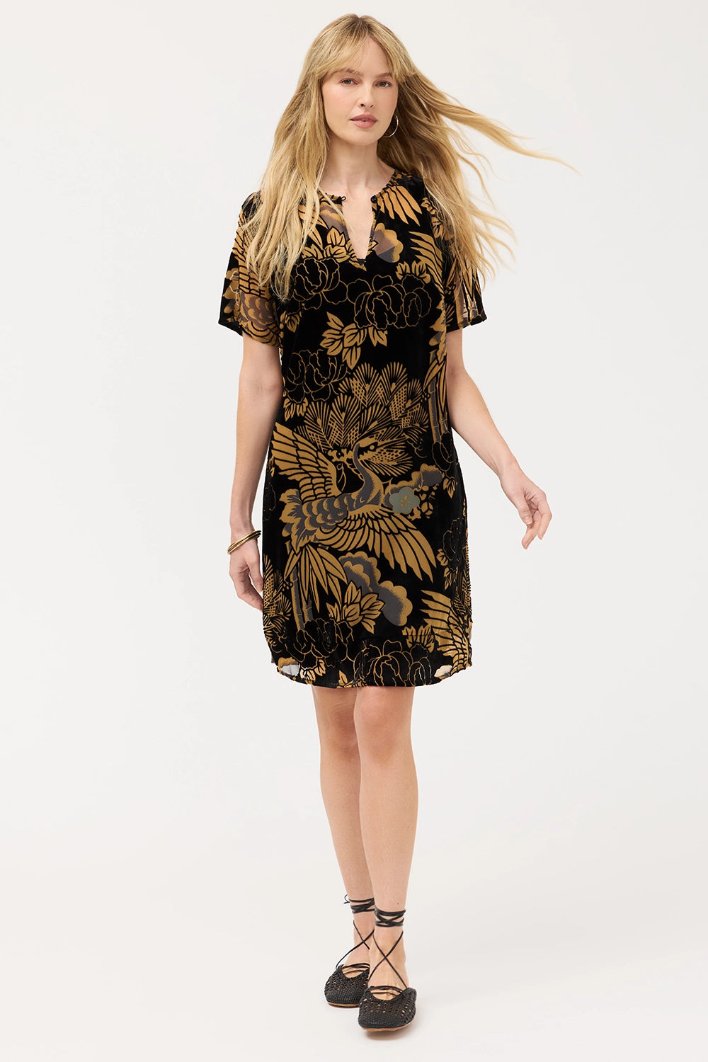 Johnny Was Modet Short Dress - Lyla Burnout C33425-9