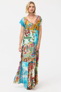 Johnny Was Patchwork Dress (Slip) - Gillian Mix C37825-E