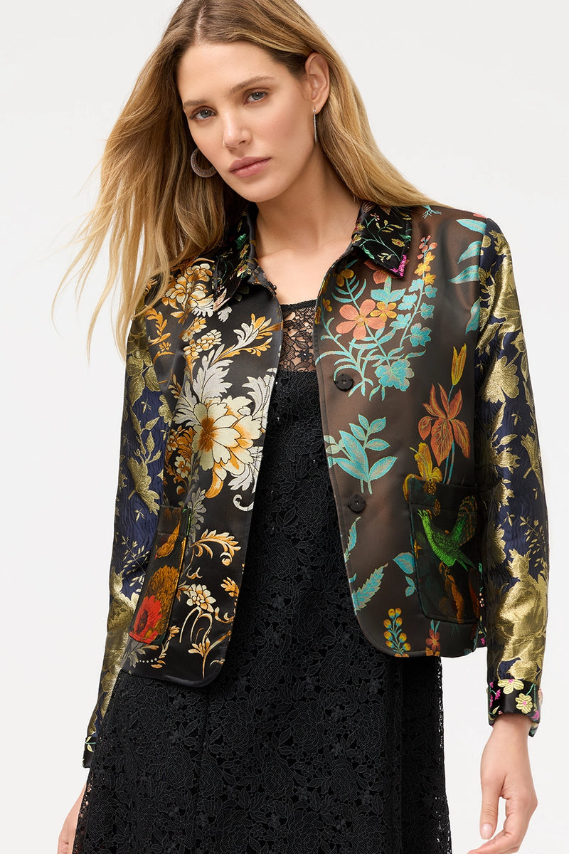 Johnny Was Limited Edition Jacquard Cropped Jacket C41625-O - Pre-Order December Delivery