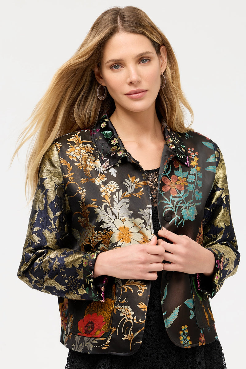 Johnny Was Limited Edition Jacquard Cropped Jacket C41625-O - Pre-Order December Delivery