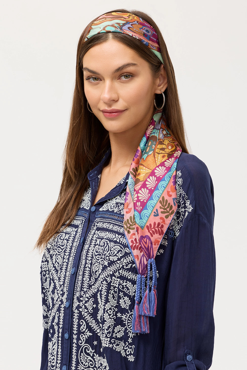 Johnny Was Silk Scarf - Ofelia C96325-E