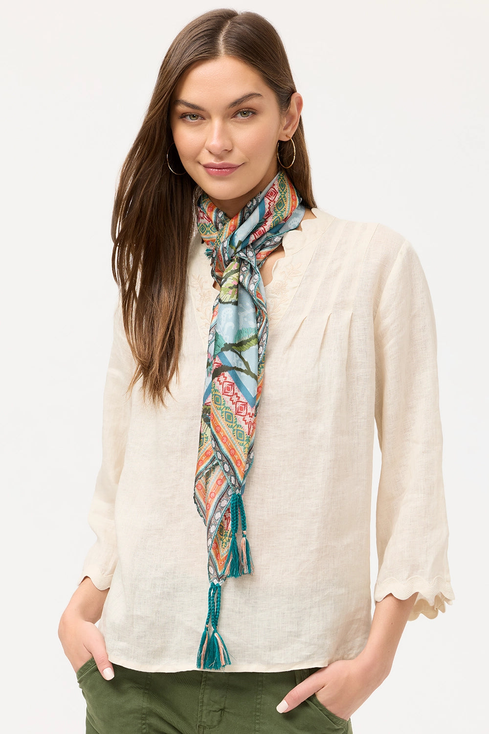 Johnny Was Silk Scarf - Gillian C96425-E