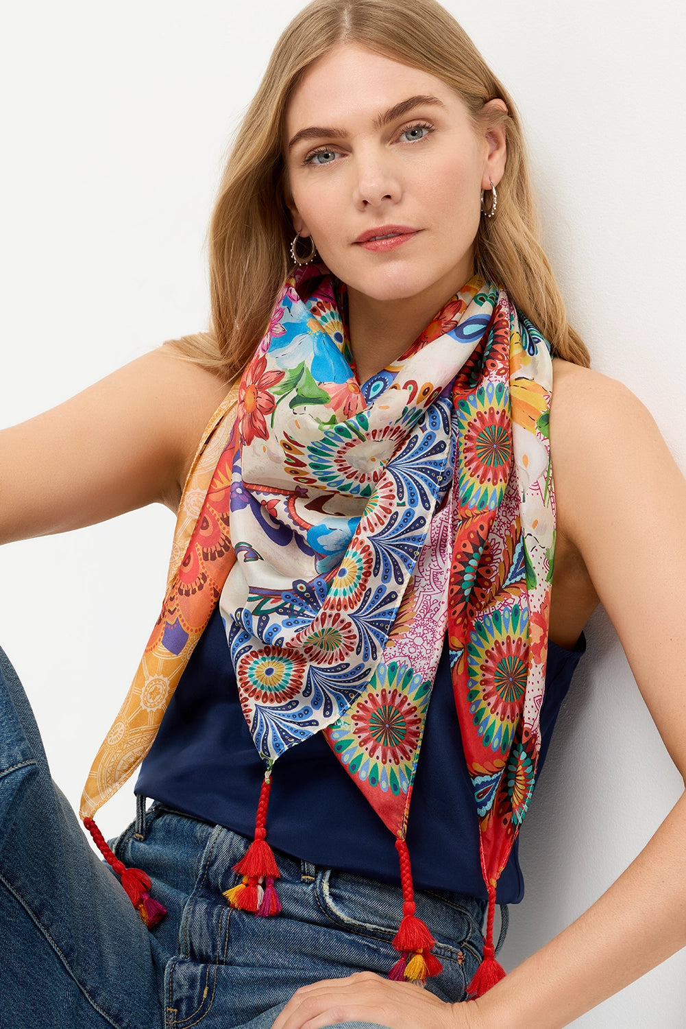 Johnny Was Silk Scarf - Magnolia C97226-1