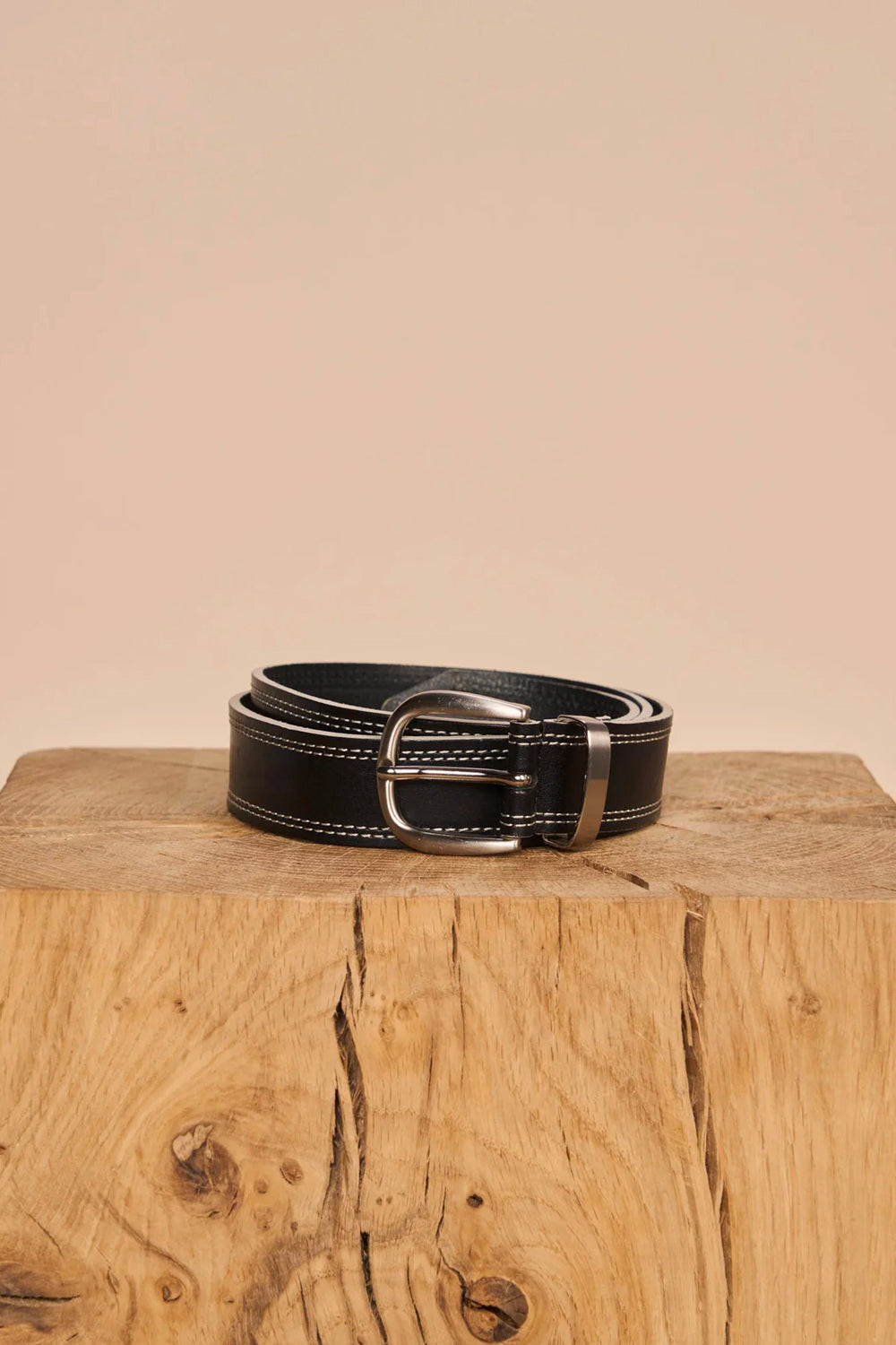 Mos Mosh Stitch Leather Belt 156800