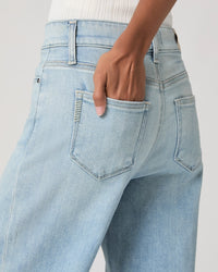 Paige Anessa 31 inch wide leg jean in Coliseum
