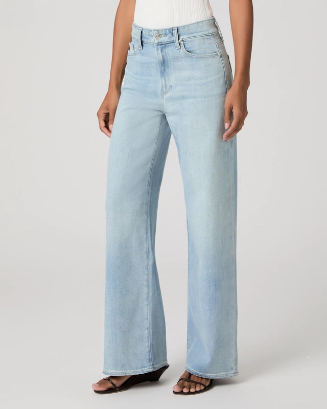 Paige Anessa 31 inch wide leg jean in Coliseum