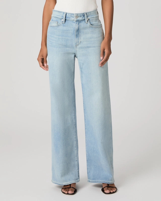 Paige Anessa 31 inch wide leg jean in Coliseum