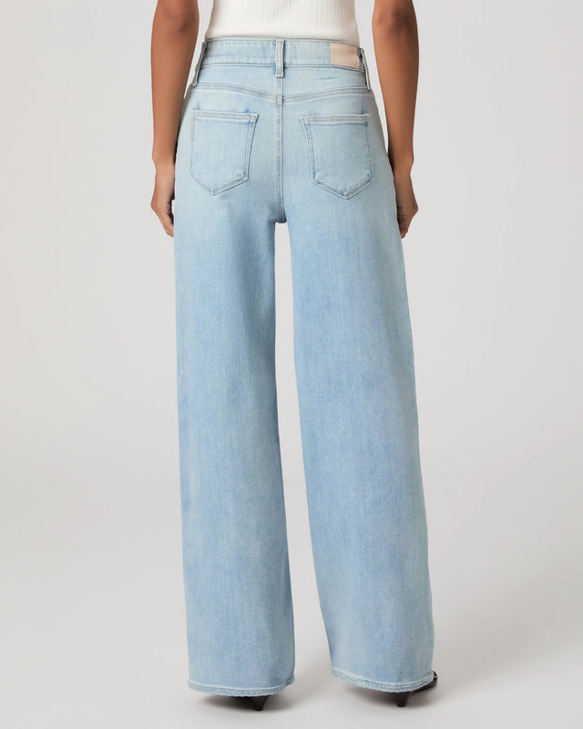 Paige Anessa 31 inch wide leg jean in Coliseum