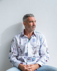 John Lennon Newark Long Sleeve Shirt White Jlw1128