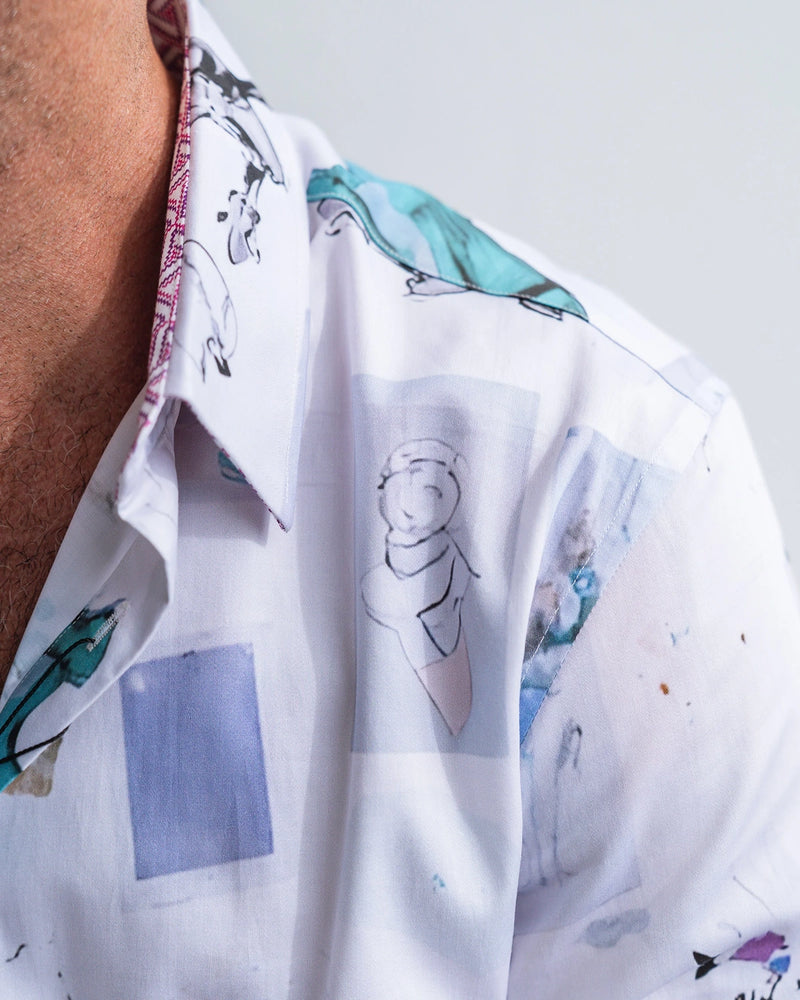 John Lennon Newark Long Sleeve Shirt White Jlw1128