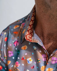 John Lennon Stockport Short Sleeve Shirt Mud JLW1132