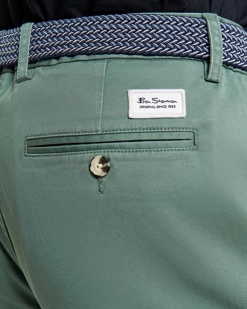 Ben Sherman Signature Slim Stretch Chino in Pale Khaki B1012756
