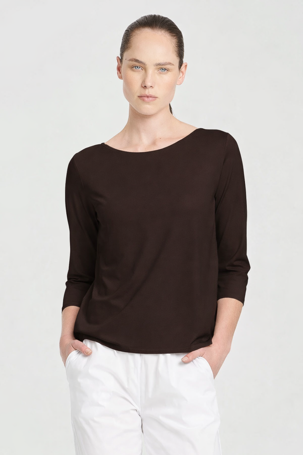 Mela Purdie Relaxed Boat Neck in Hide F01 2630