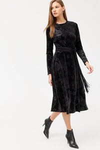 Johnny Was Embossed Stretch Velvet Dress J30525-O - Pre-Order December Delivery