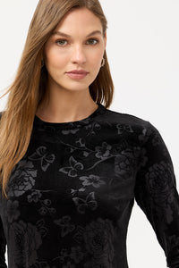 Johnny Was Embossed Stretch Velvet Dress J30525-O - Pre-Order December Delivery