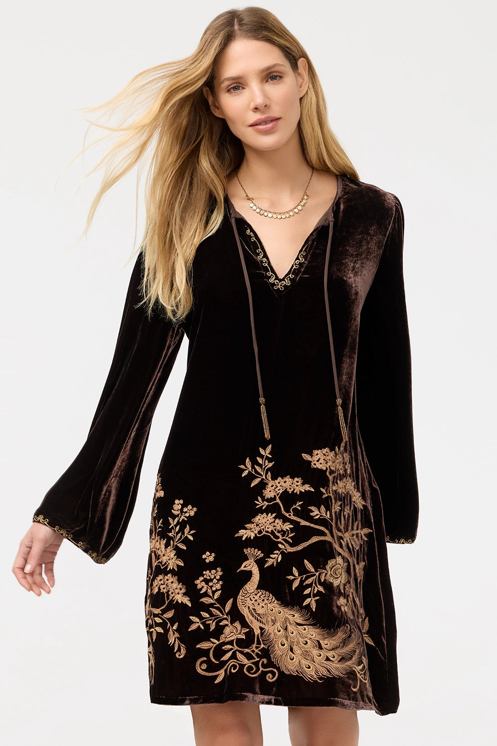 Johnny Was Kimono Sleeve Relaxed Dress - Molly J30625-O - Pre-Order December Delivery