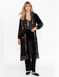 Johnny Was Velvet Bishop Sleeve Kimono Coat - Jenai J41524-8