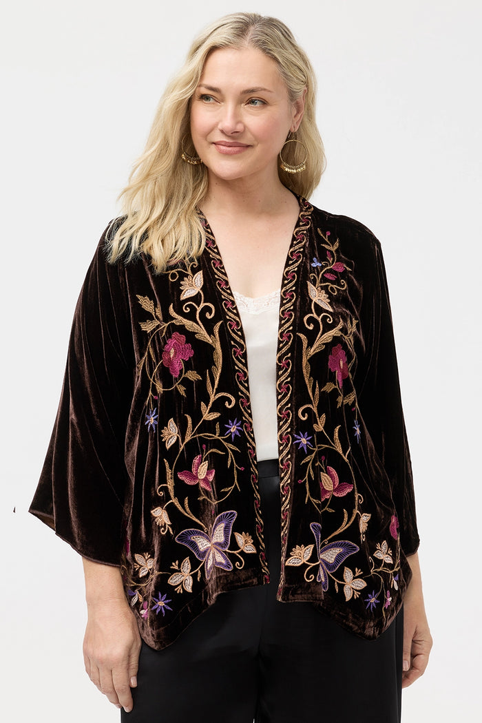 Johnny Was Velvet Bolero - Carminia J44225-O - Pre-Order December Delivery