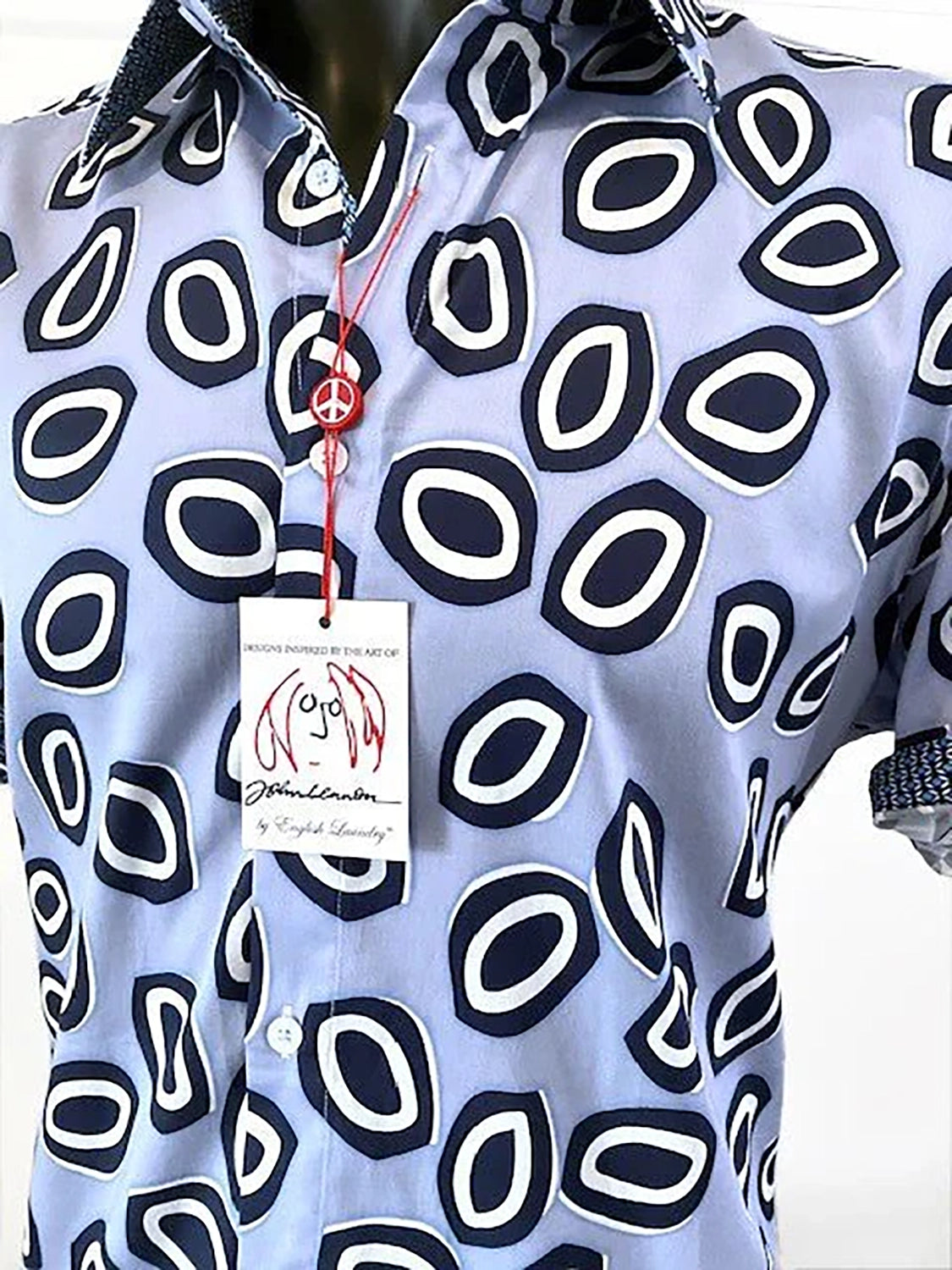 John Lennon Evesham Short Sleeve Shirt Sky JLW9034