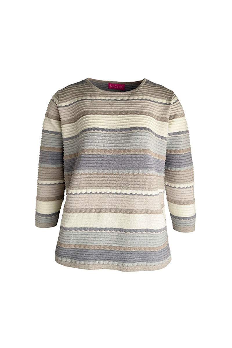 N.O.K Relaxed Fit Stripe Jumper Lulu