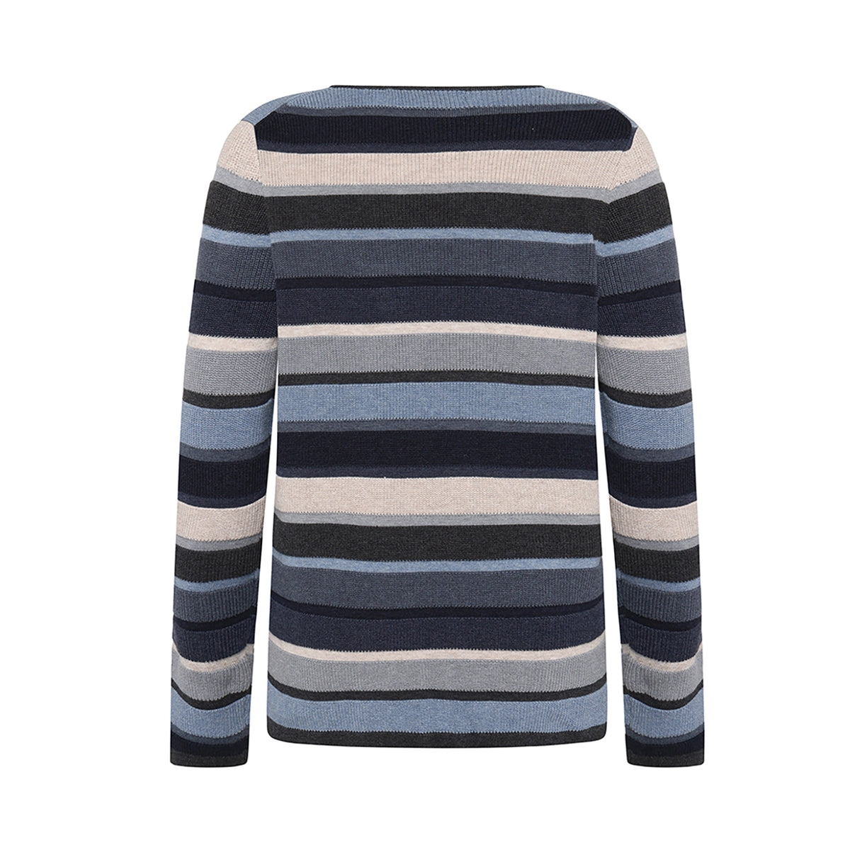 Mansted Mathilde Eco Stripe Crew in Grey