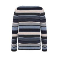 Mansted Mathilde Eco Stripe Crew in Grey