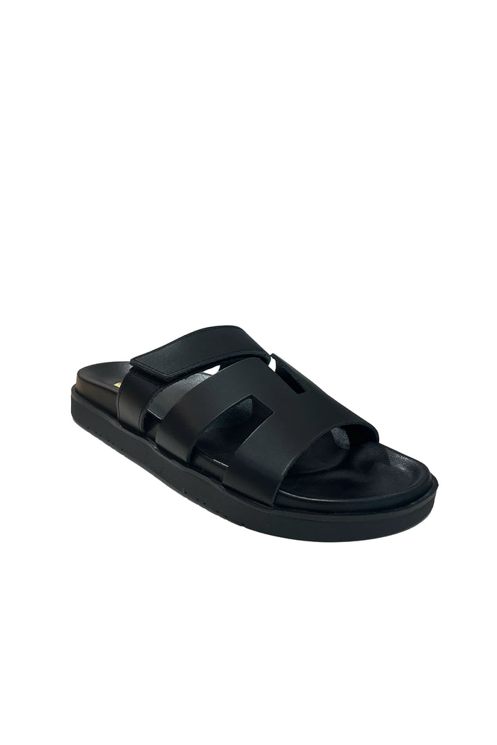 Nü x Neo Jacqui Leather Sandal in Black MC-55