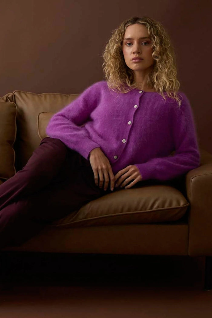 Mia Fratino Sierra Cardi in Electric Purple 25902