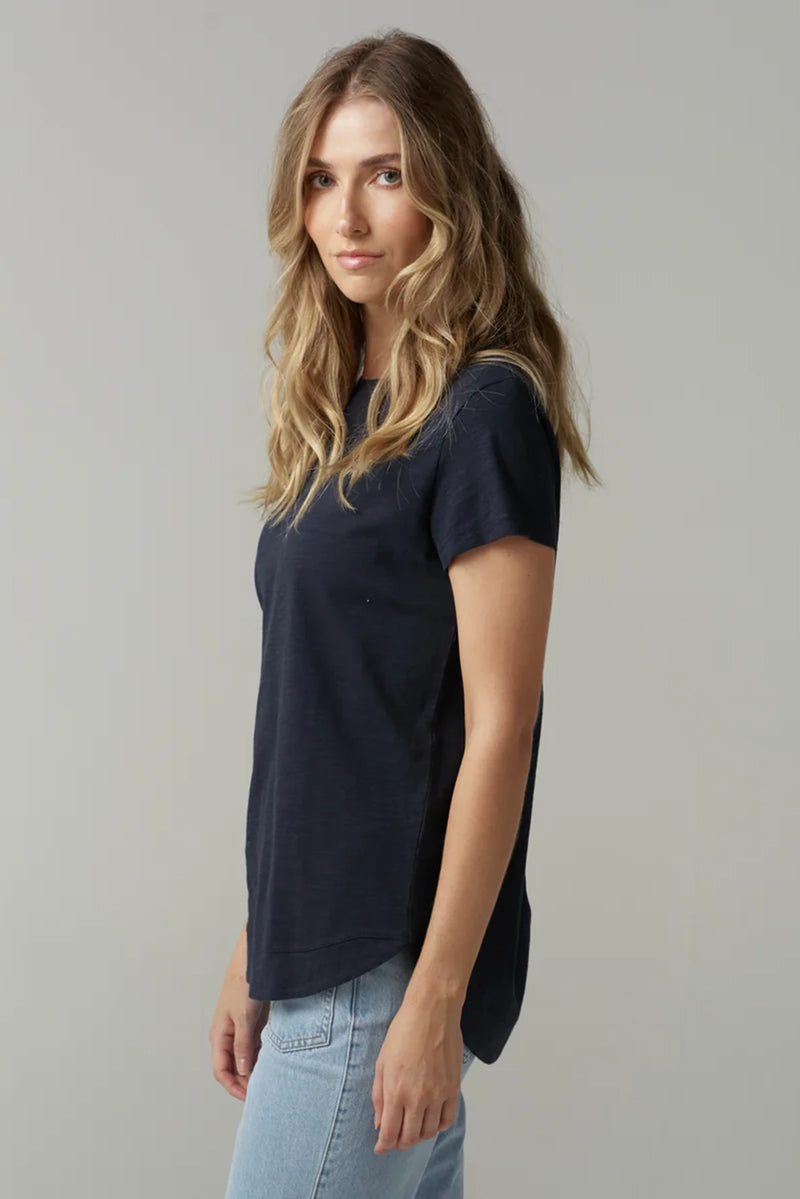 Goondiwindi Cloth +Paper+Scissors Shaped Hem Tee C13002