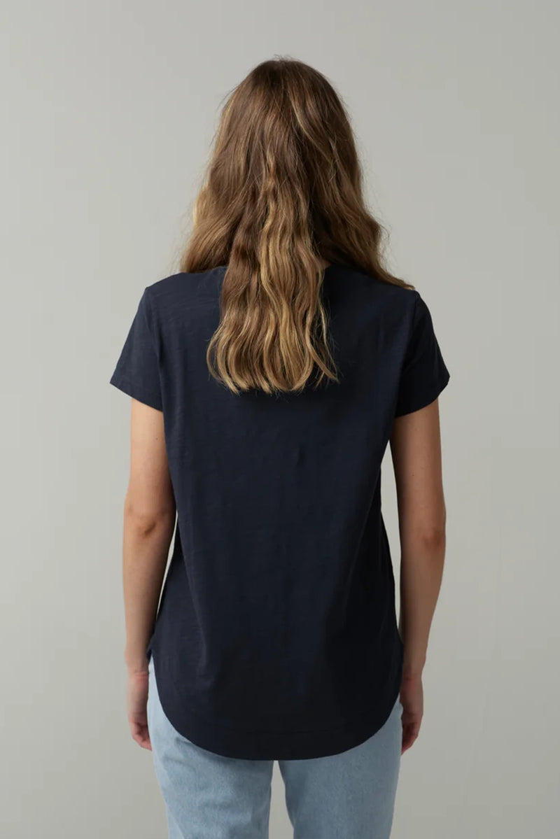 Goondiwindi Cloth +Paper+Scissors Shaped Hem Tee C13002