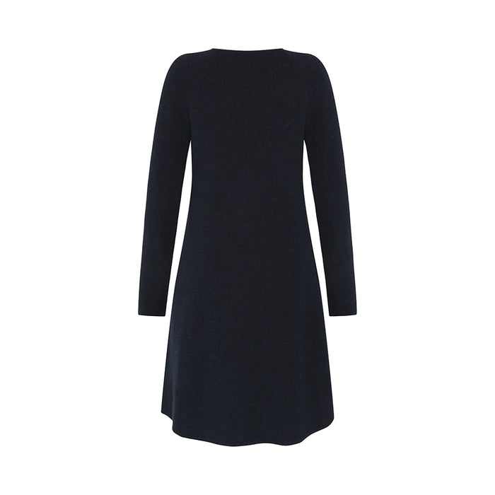 Mansted Nevada Eco Rib Dress in Navy