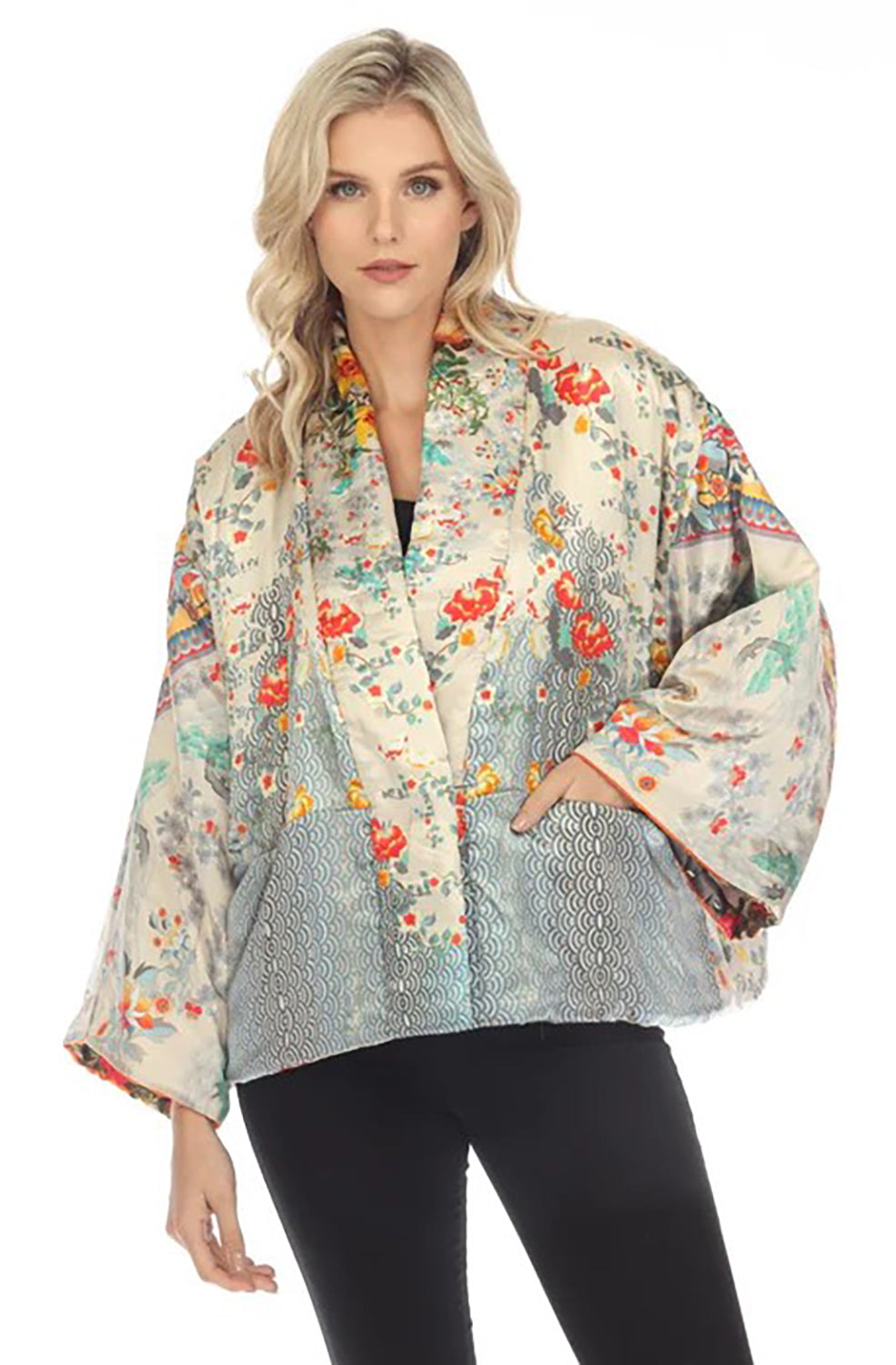 Johnny Was Petra Reversible Puff Kimono Coat C48521-0