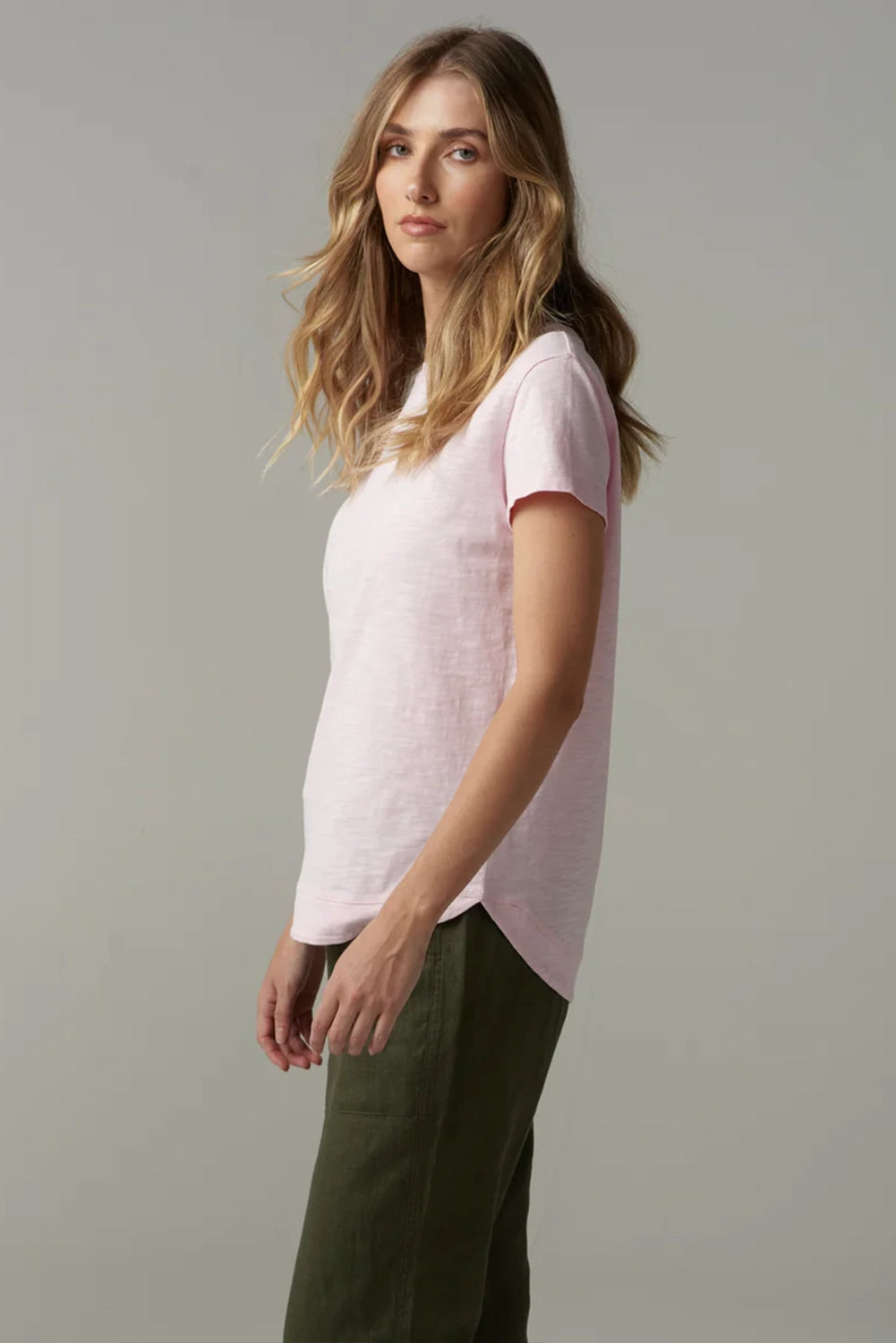 Goondiwindi Cloth +Paper+Scissors Shaped Hem Tee C13002