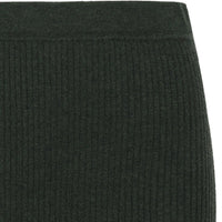 Mansted Ruth Rib Skirt in Dark Green