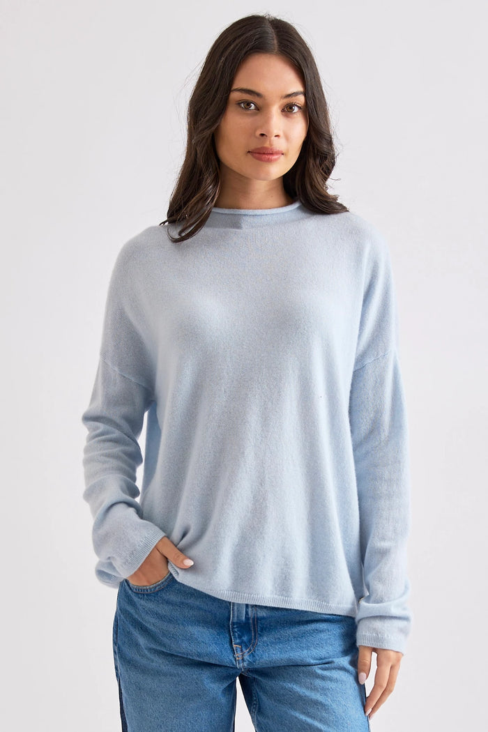 Mia Fratino Sloane Mockneck in Baby Blue 25006