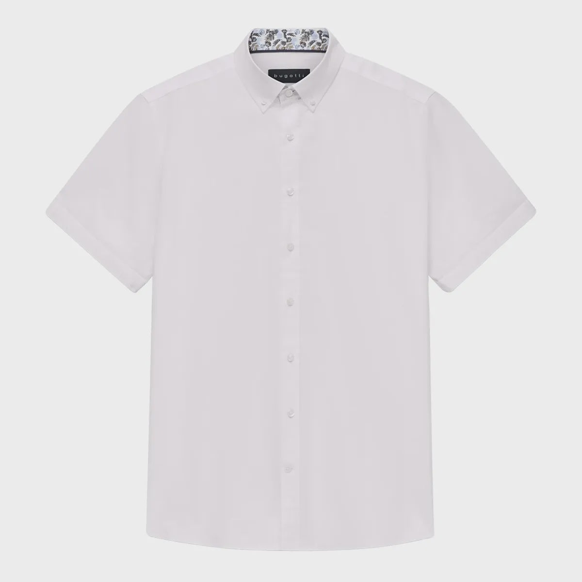 Bugatti S/S Shirt in White 9450-18331E-10