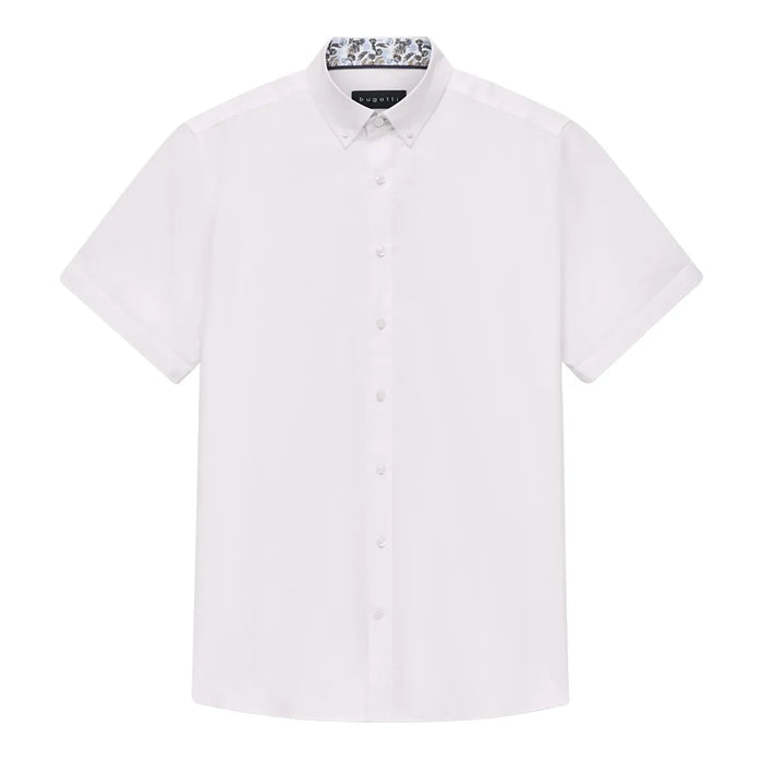 Bugatti S/S Shirt in White 9450-18331E-10