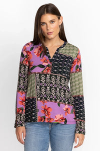 Johnny Was Zanda Split Neck Top T14923-8