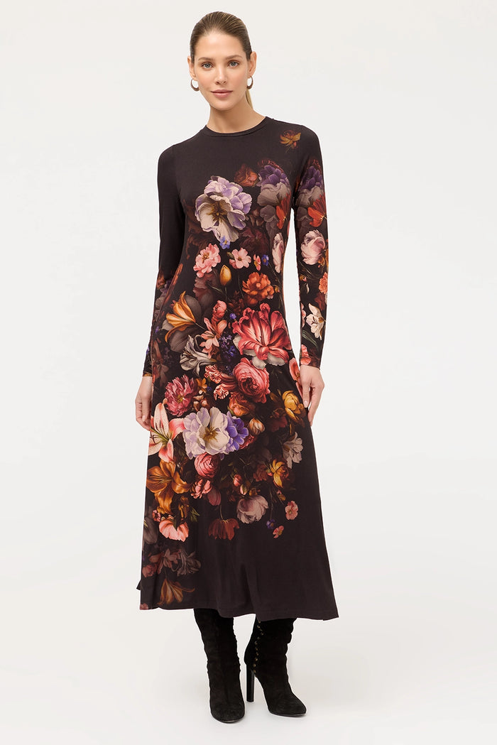 Johnny Was The Janie Favorite Long Sleeve Midi Dress- Beckett T30025-O - Pre-Order December Delivery