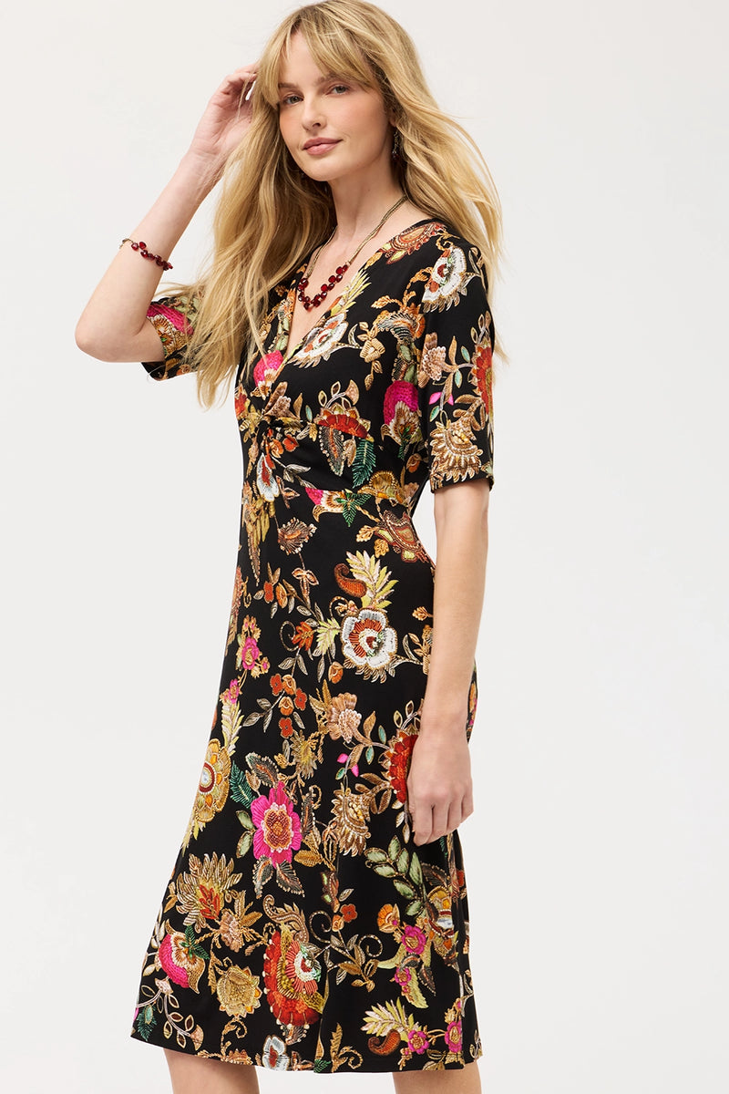 Johnny Was The Janie Favorite Twist Front Midi Swing Dress T39525-9