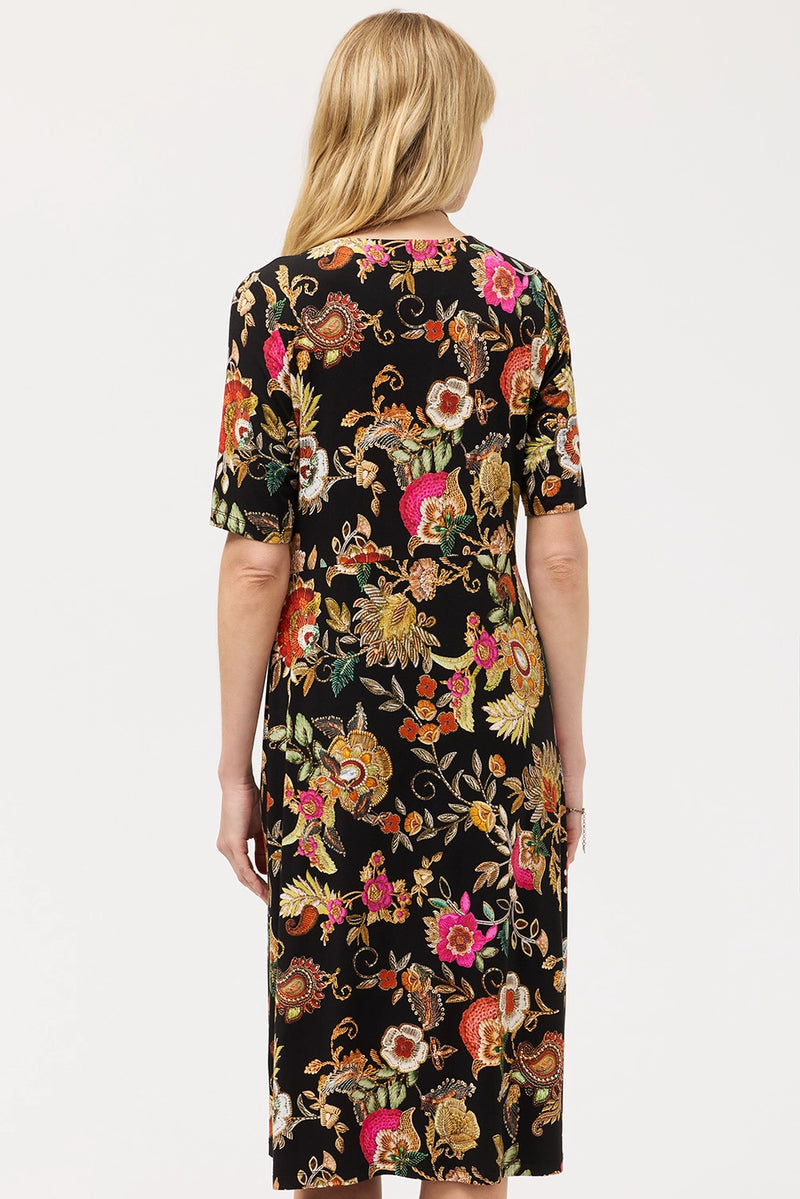 Johnny Was The Janie Favorite Twist Front Midi Swing Dress T39525-9