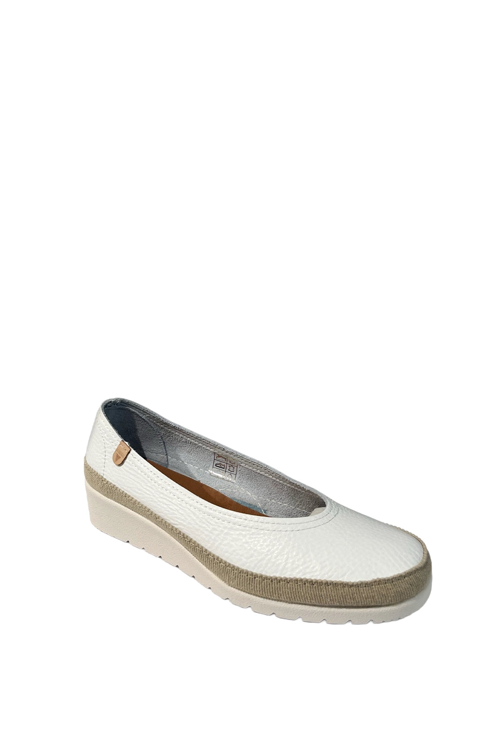 Verbenas Tati Wedge in White VE-TATI