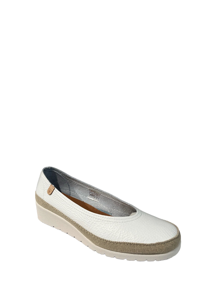 Verbenas Tati Wedge in White VE-TATI