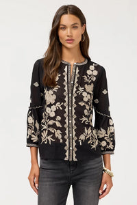Johnny Was Scallop Sleeve Blouse - Soretta W15226-7
