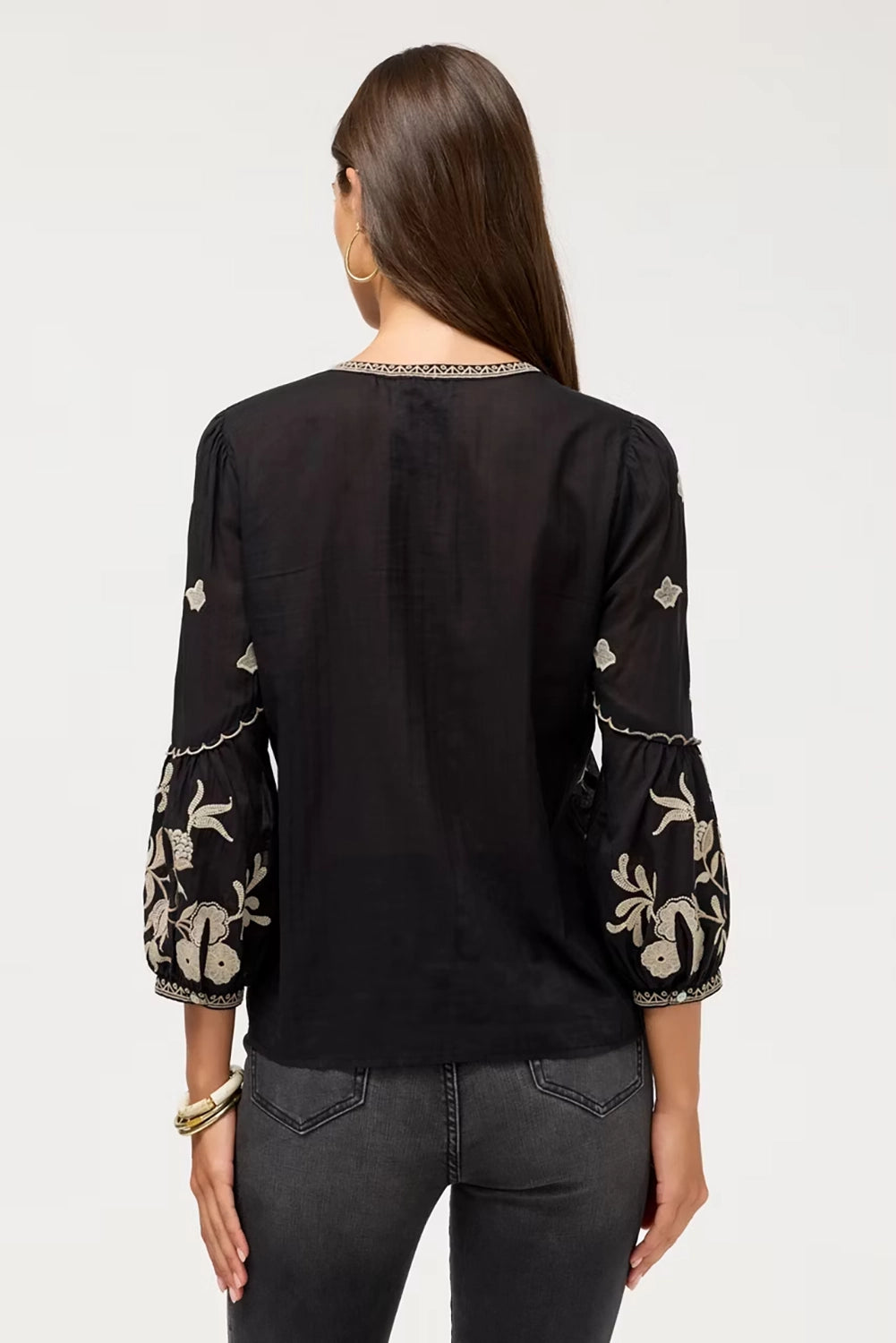 Johnny Was Scallop Sleeve Blouse - Soretta W15226-7