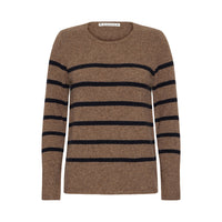 Mansted Zienna 100% Yak Stripe Knit in Mushroom