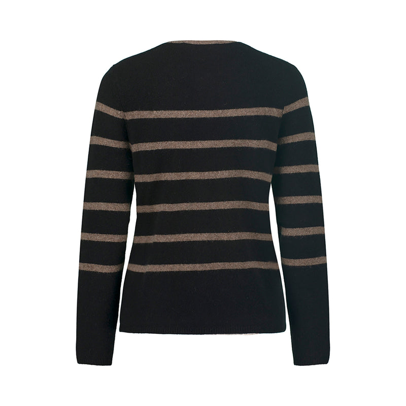 Mansted Zigge 100% Yak Cardigan in Black