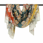 Dlux Pascal Large Flower's Scarf 93348