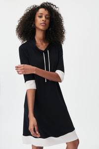 Joseph Ribkoff Hooded Sweater Dress Jr232093