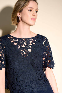 Joseph Ribkoff Chiffon Pleated Dress Jr233707